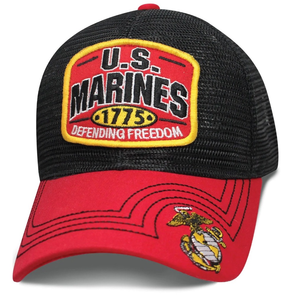 U.S Army 1775 Green Mesh Trucker Baseball Cap Snapback